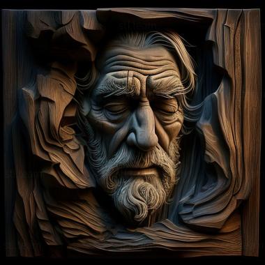 3D model Rick Unger American artist (STL)